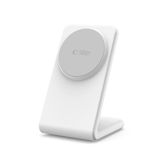 Bežični punjač QI15W-A38 Magnetic MagSafe, bijela, Tech-Protect
