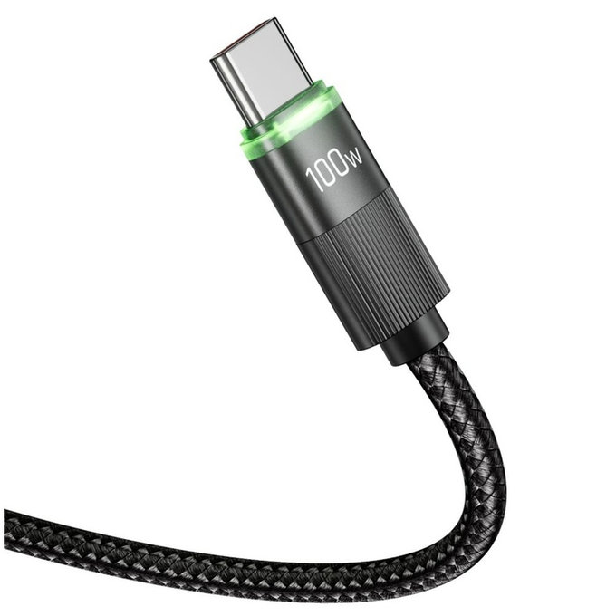 Kabel UB20T Ultraboost USB-C Cable PD 100W / 5A 180CM, crna, Tech-Protect