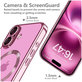 Maskica MagFlex MagSafe za iPhone 16 Shiny Rose, Tech-Protect