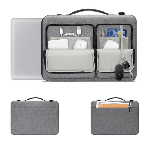 Torba za laptop Defender Bag 13-14, Crayon Grey, Tech-Protect