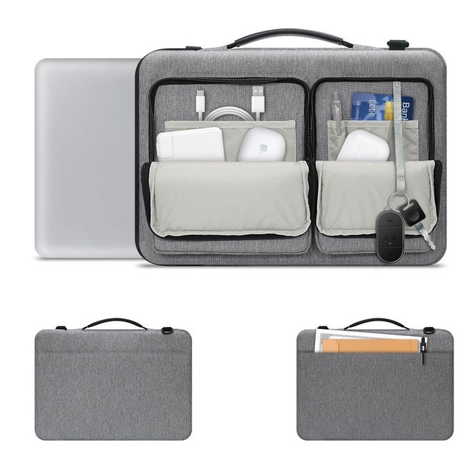 Torba za laptop Defender Bag 13-14, Crayon Grey, Tech-Protect