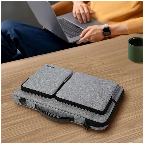 Torba za laptop Defender Bag 13-14, Crayon Grey, Tech-Protect