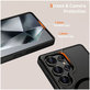 Maskica MagMat MagSafe za Galaxy S25 Ultra, Matte Black, Tech-Protect