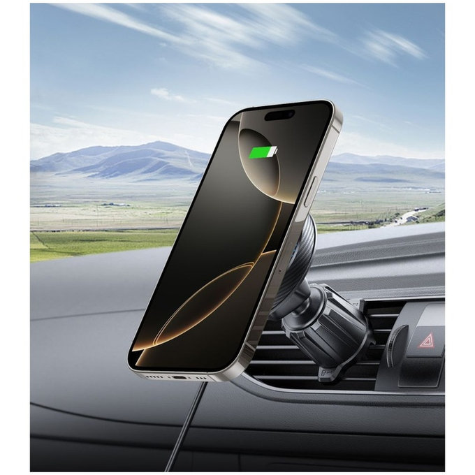 Auto držač MM15W-V4 Magnetic MagSafe Dashboard & Vent 15W, crna, Tech-Protect