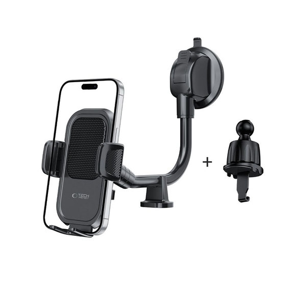 Auto držač V8 Universal Long Arm Dashboard & Windshield, crna, Tech-Protect