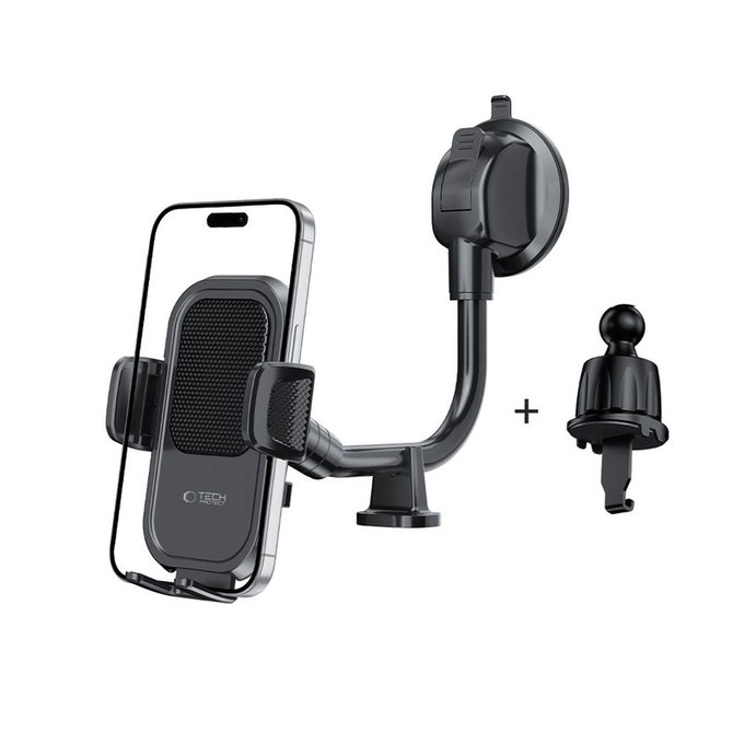 Auto držač V8 Universal Long Arm Dashboard & Windshield, crna, Tech-Protect