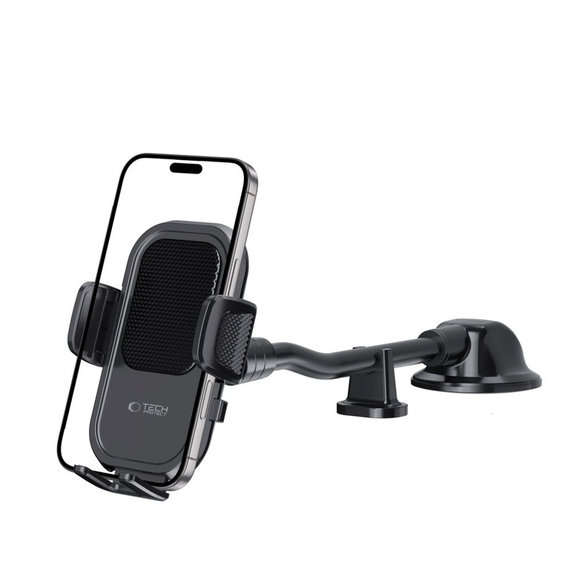 Auto držač V8 Universal Long Arm Dashboard & Windshield, crna, Tech-Protect