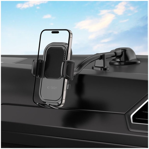 Auto držač V8 Universal Long Arm Dashboard & Windshield, crna, Tech-Protect