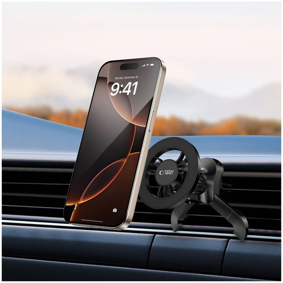 Auto držač N56 Magnetic MagSafe Stable Vent, crna, Tech-Protect