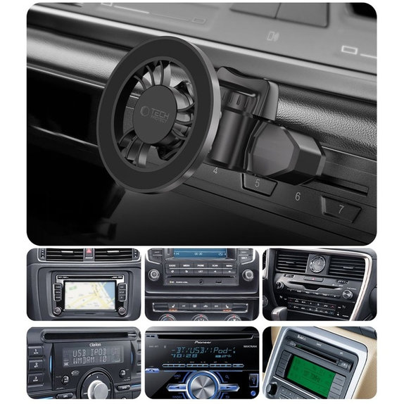 Auto držač N56 Magnetic MagSafe Cd & Vent, crna, Tech-Protect