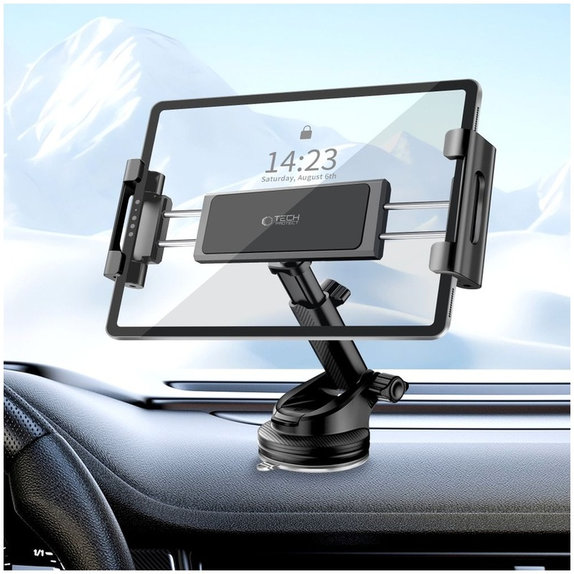 Auto držač V4 Universal Windshield & Dashboard for Tablet, crna, Tech-Protect