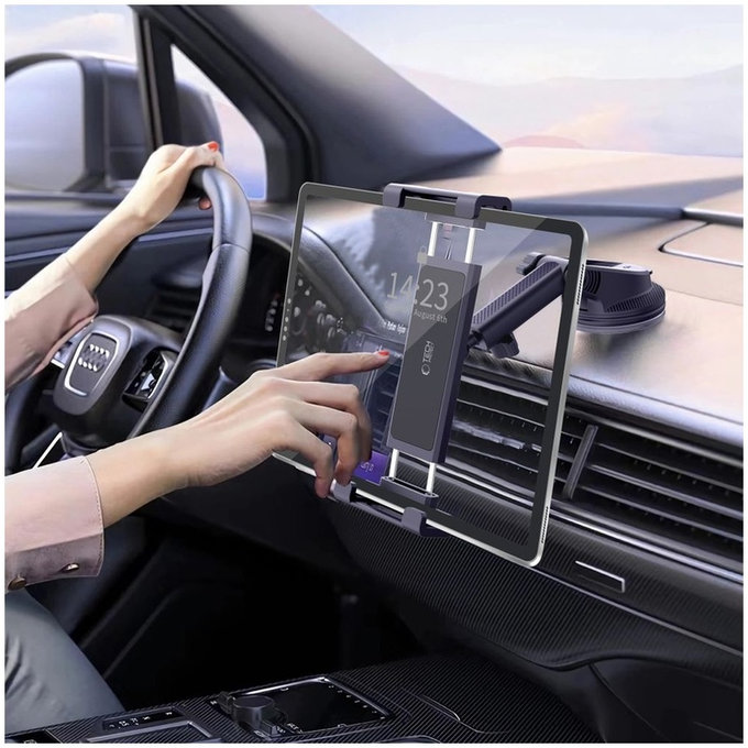 Auto držač V4 Universal Windshield & Dashboard for Tablet, crna, Tech-Protect