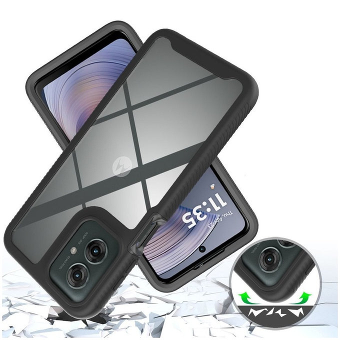 Maskica Defense za Motorola Moto G15 / G15 Power / G17 / G17 Power / G05 / E15, crna, Tech-Protect