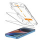 Kaljeno staklo Quick Set+ 2-PACK za iPhone 13 / 13 Pro / 14 / 16E / 17E, crna, Tech-Protect