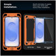 Kaljeno staklo Quick Set+ 2-PACK za Samsung S24 / S25, prozirna, Tech-Protect