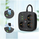 Mrežni punjač PCS3X4 Power Strip 2 USB & 2 USB-C & 3 Socket 200cm, crna, Tech-Protect
