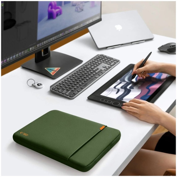 Torba za laptop Defender 15-16, Army Green, Tech-Protect