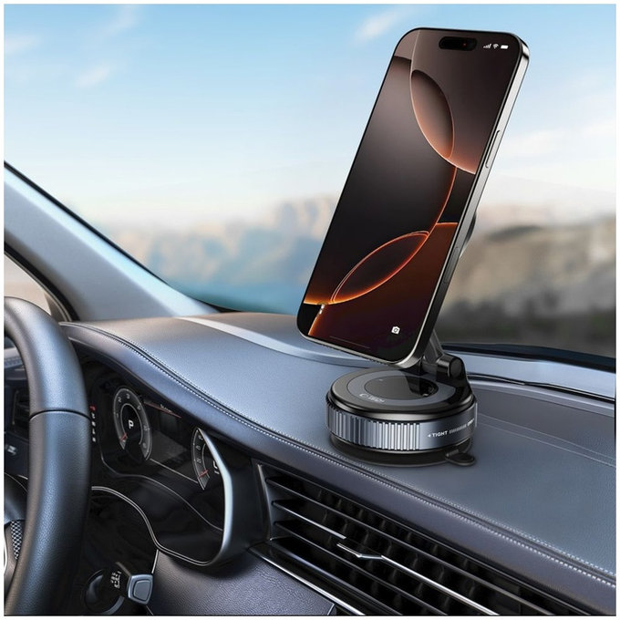 Auto držač N60 Magnetic MagSafe Windshield & Dashboard, crna, Tech-Protect