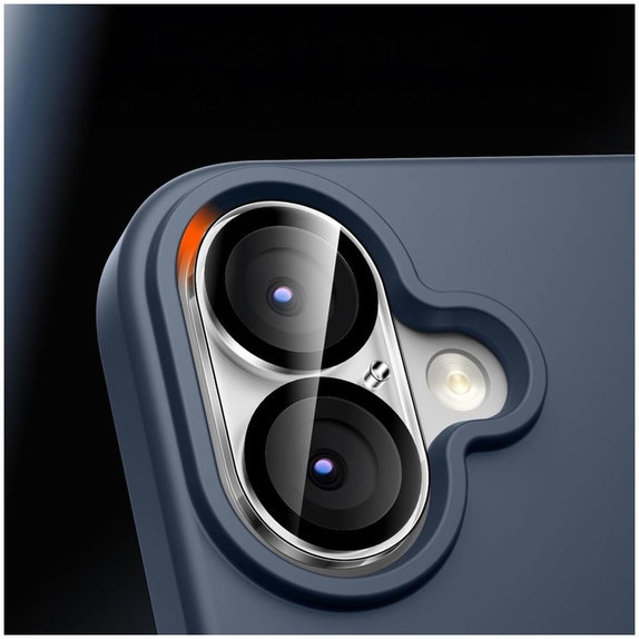 Zaštita kamere Cam Fit+ za iPhone 17, prozirna, Tech-Protect