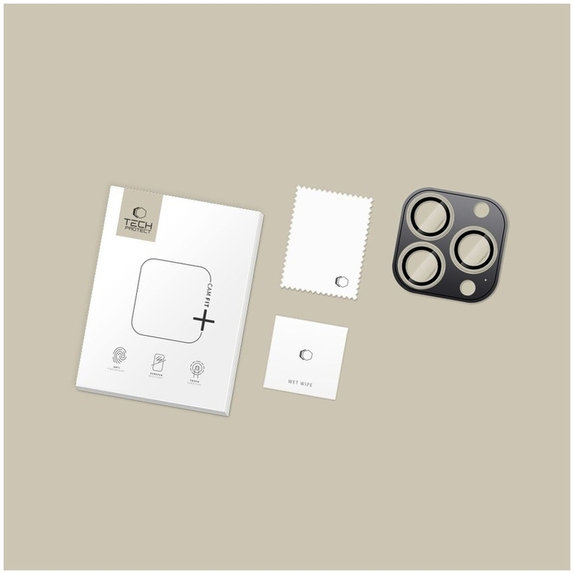 Zaštita kamere Camring Fit+ za iPhone 14 Pro / Max / 15 Pro / Max / 16 Pro / Max / 17 Pro / Max, prozirna, Tech-Protect