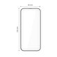 Kaljeno staklo Quick Set+ 2-PACK za iPhone 17, crna, Tech-Protect