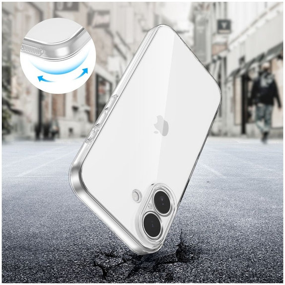 Zaštitna maskica FlexAir za iPhone 17, číre, Tech-Protect