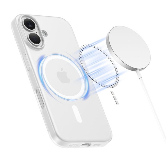 Maskica MagSlim MagSafe za iPhone 17, Matte/White, Tech-Protect