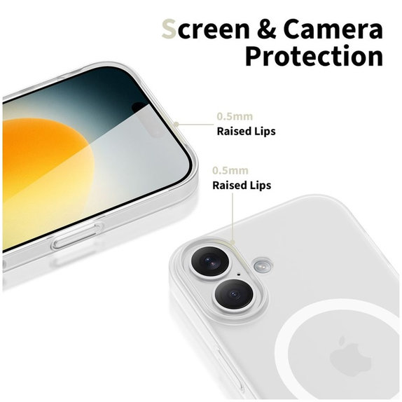 Maskica MagSlim MagSafe za iPhone 17, Matte/White, Tech-Protect