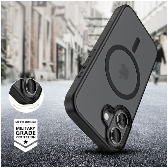 Maskica MagMat MagSafe za iPhone 17, Matte Black, Tech-Protect