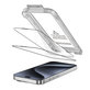Kaljeno staklo Quick Set+ 2-PACK za iPhone 15 Pro, crna, Tech-Protect