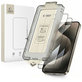 Kaljeno staklo Quick Set+ 2-PACK za iPhone 15 Pro, crna, Tech-Protect