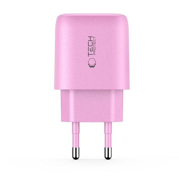 Mrežni punjač NCA20 2-PORT PD 20W / QC3.0, Baby Pink, Tech-Protect