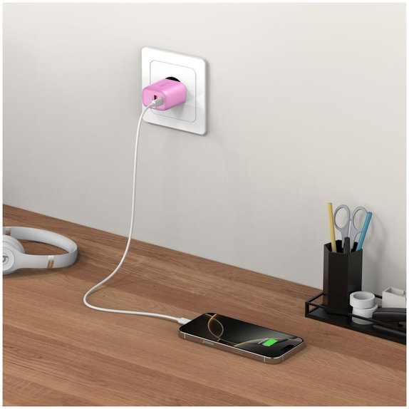 Mrežni punjač NCA20 2-PORT PD 20W / QC3.0, Baby Pink, Tech-Protect