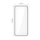 Kaljeno staklo Glass Fit+ 2-PACK za Motorola Edge 50 Neo / 60 Neo, crna, Tech-Protect