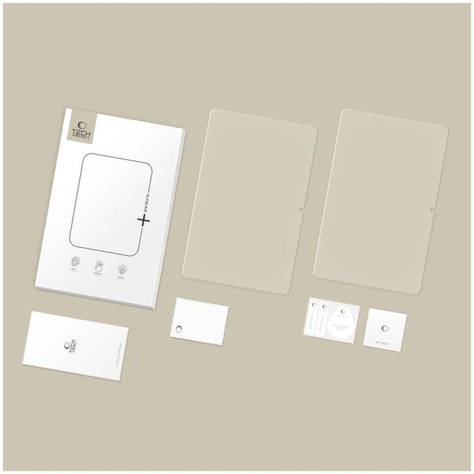 Kaljeno staklo Glass Fit+ 2-PACK za Xiaomi Poco Pad M1 / Redmi Pad Pro / 2 Pro 12.1, prozirna, Tech-Protect