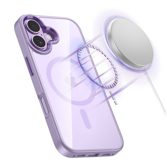 Maskica MagMat MagSafe za iPhone 17, Lavender/Clear, Tech-Protect