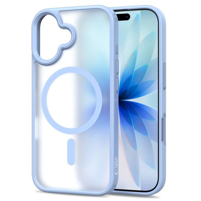Maskica MagMat MagSafe za iPhone 17, Matte Mist Blue, Tech-Protect