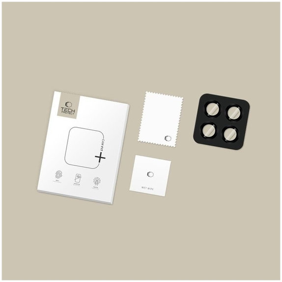 Zaštita kamere Camring Fit+ za Xiaomi Poco M8 Pro / Redmi Note 15 Pro 5G / 15 Pro+ Plus 5G, crna, Tech-Protect