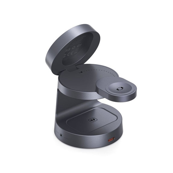 Bežični punjač A48 3IN1 Magnetic MagSafe 25W Qi2.2, Dark Grey, Tech-Protect