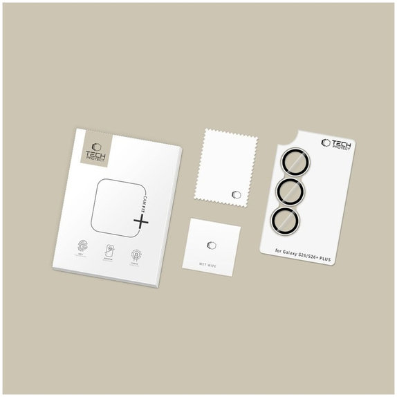 Zaštita kamere Camring Fit+ za Samsung S26 / S26+ Plus, prozirna, Tech-Protect