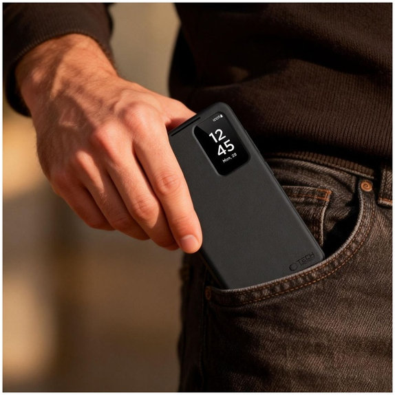 Maskica Smart Wallet za Samsung S26 Ultra, Matte Black, Tech-Protect