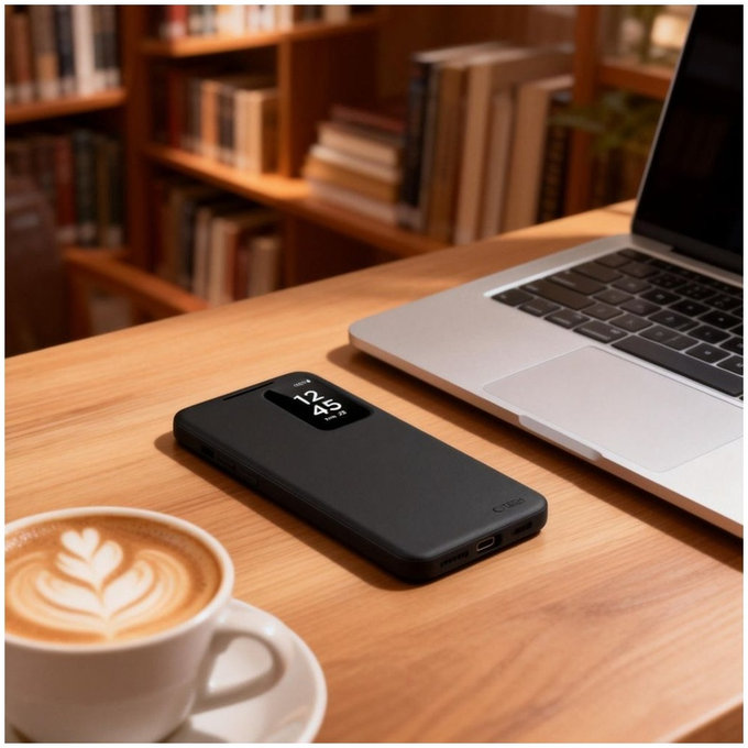 Maskica Smart Wallet za Samsung S26 Ultra, Matte Black, Tech-Protect