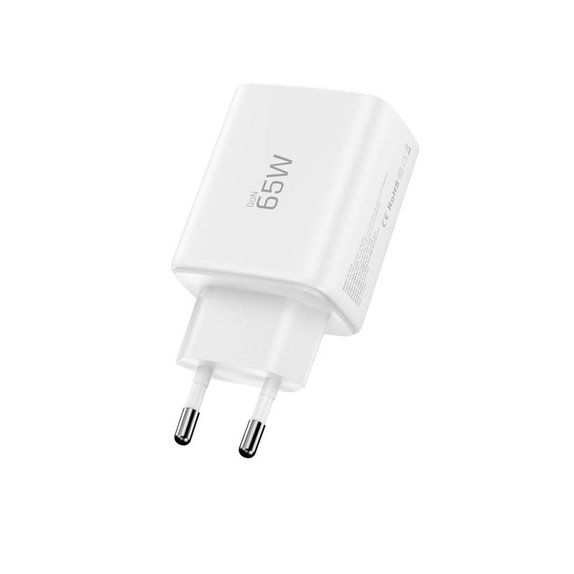 Mrežni punjač NCA65W-GAN 3-PORT PD 65W / QC3.0, bijela, Tech-Protect