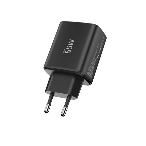 Mrežni punjač NCA65W-GAN 3-PORT PD 65W / QC3.0, crna, Tech-Protect