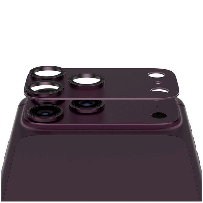 Zaštita objektiva Fender za iPhone 18 Pro, Dark Cherry, PanzerGlass