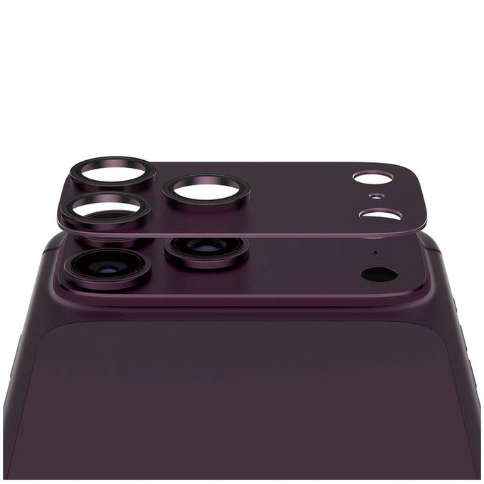 Zaštita objektiva Fender za iPhone 18 Pro Max, Dark Cherry, PanzerGlass