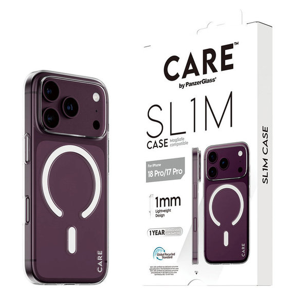 Maska SL1M s MagSAFE za iPhone 18 Pro/17 Pro/16e, Transparentnana, PanzerGlass