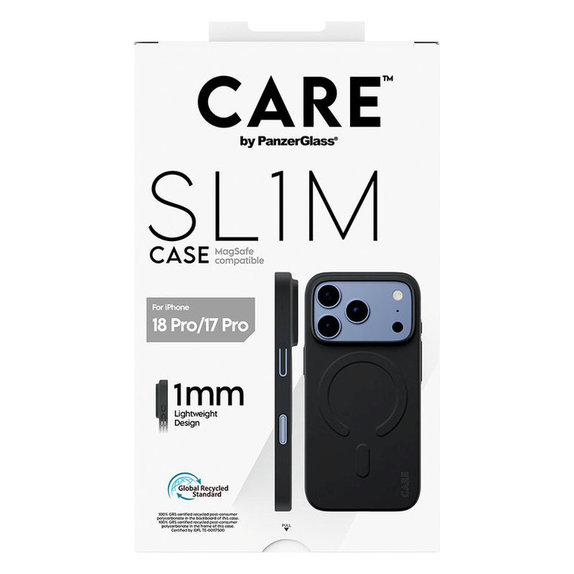 Maska SL1M s MagSAFE za iPhone 18 Pro/17 Pro/16e, Crna, PanzerGlass
