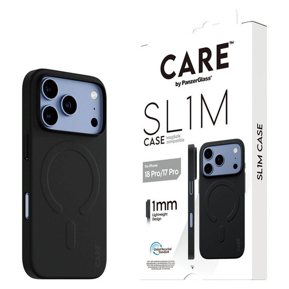 Maska SL1M s MagSAFE za iPhone 18 Pro/17 Pro/16e, Crna, PanzerGlass