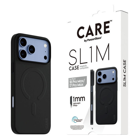 Maska SL1M s MagSAFE za iPhone 18 Pro Max/17 Pro Max/16e, Crna, PanzerGlass
